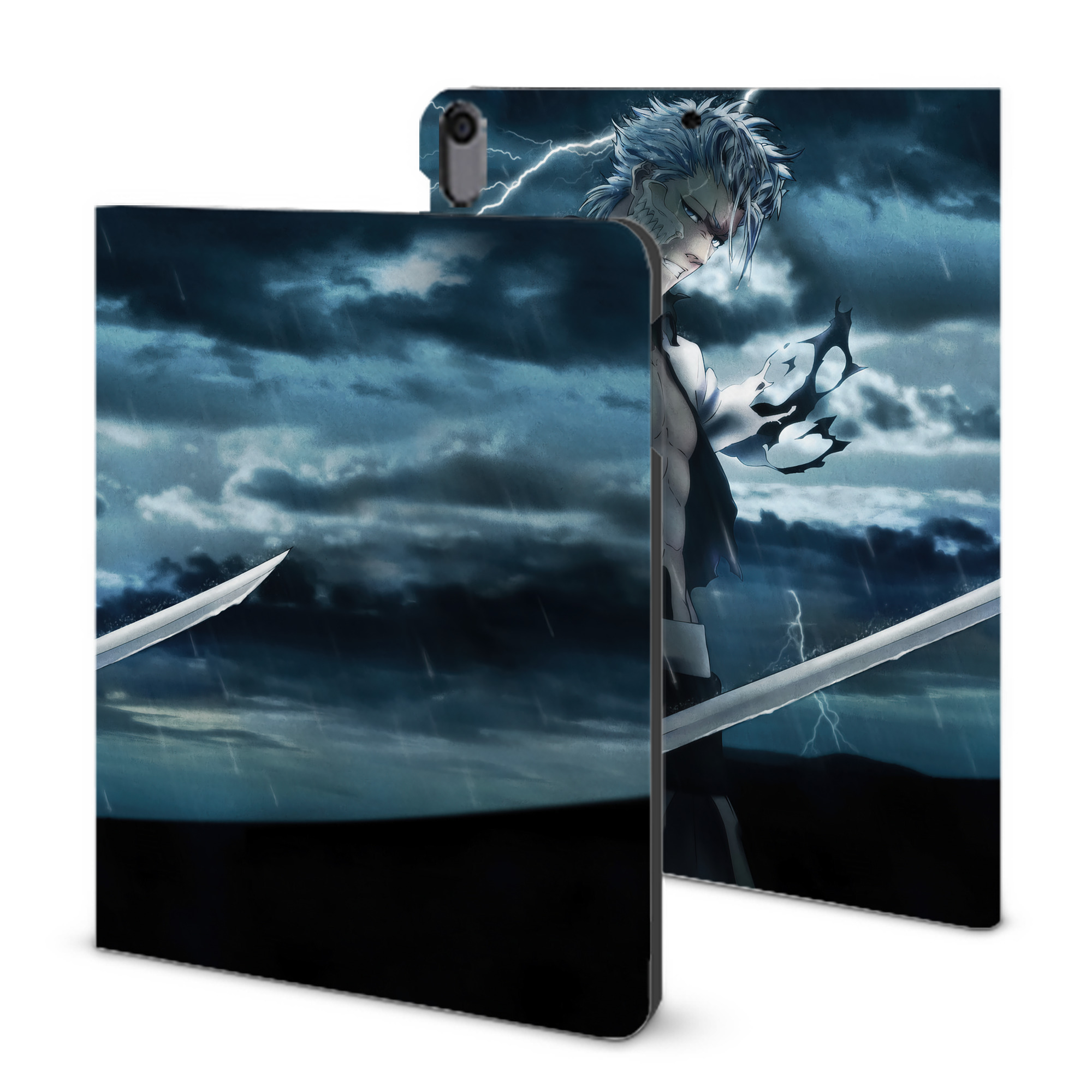 （画像用） ブリーチ BLEACH IPad ケース ブック型 PUレザー TPU 耐衝撃 軽量 薄型 ペン収納なし 全面保護 IPad 各モデル対応
